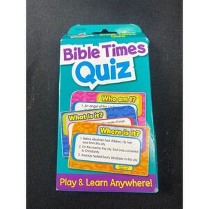TREND Bible Times Quiz Challenge Cards Flash Cards T-24703 Ages 6+ 56 Cards